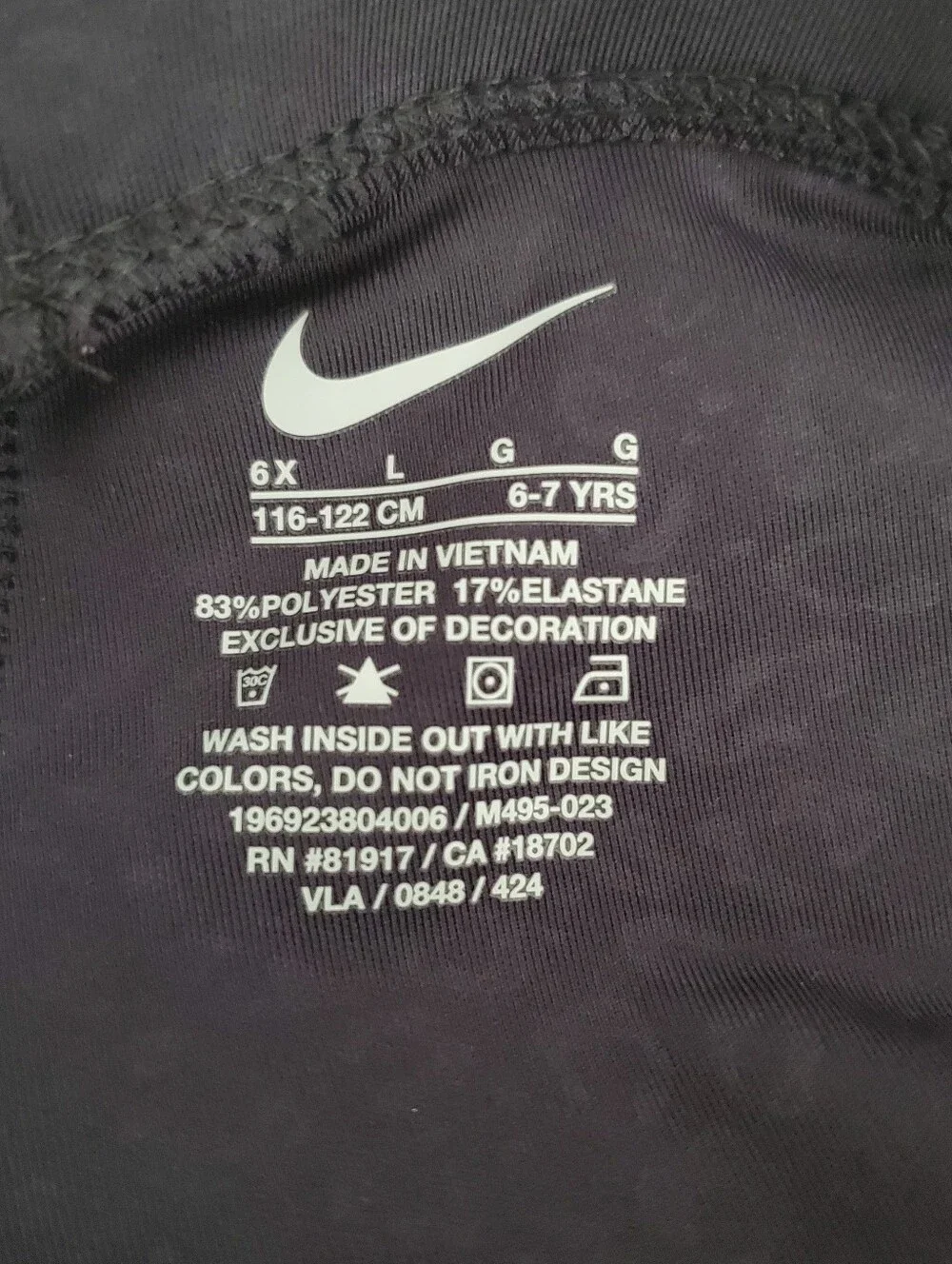 Nike Girls Swoosh Spirit Dri-FIT Leggings, 2-Piece Set Size 6X NWT - Picture 14 of 16